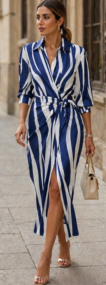 Stella & Grace™ | Printed Wrap Dress