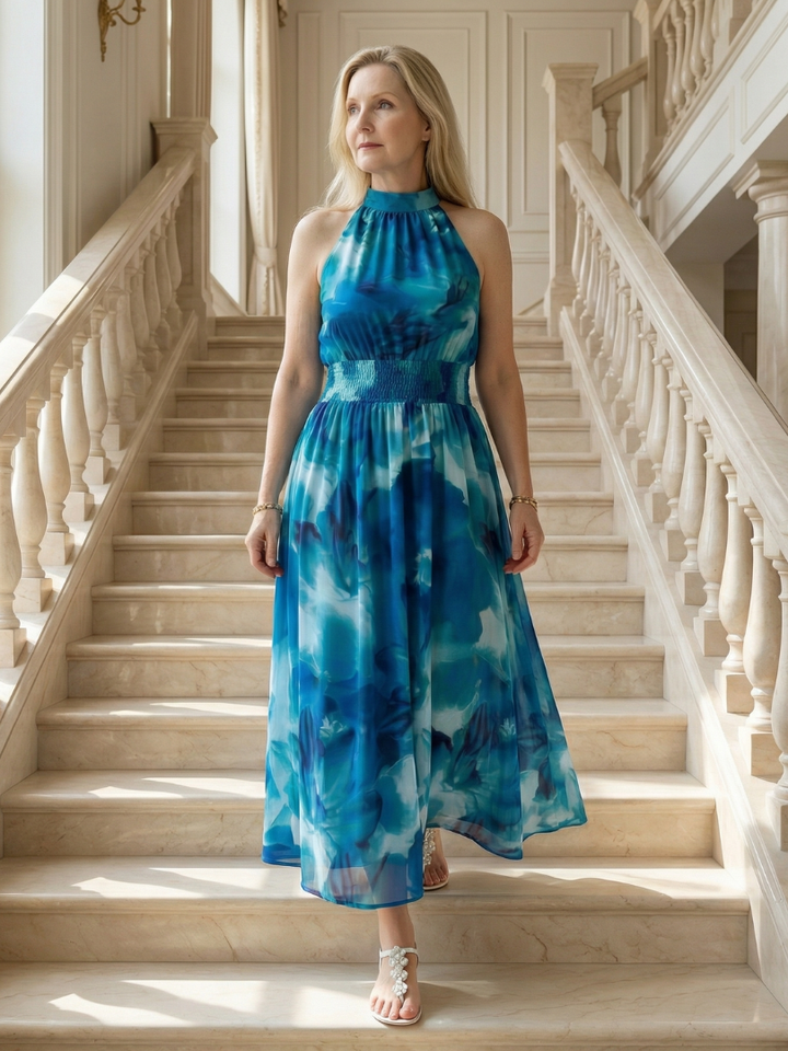 Sylin | Halterneck Midi Dress
