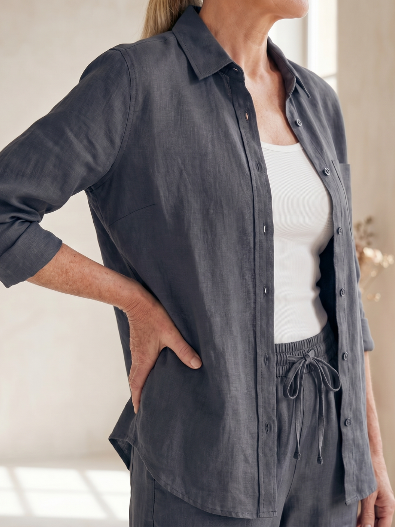 Noor | Long Sleeve Shirt and Tapered Trousers Set