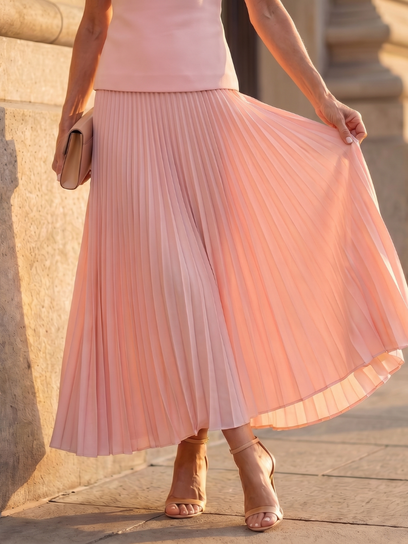 Rhodes | Structured Corset and Pleated Skirt Set
