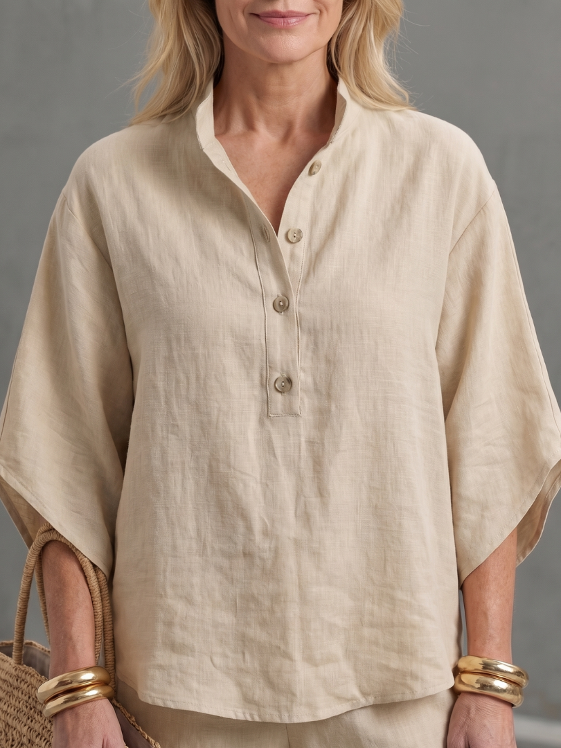 Amity | Button Tunic and Relaxed Trousers Set