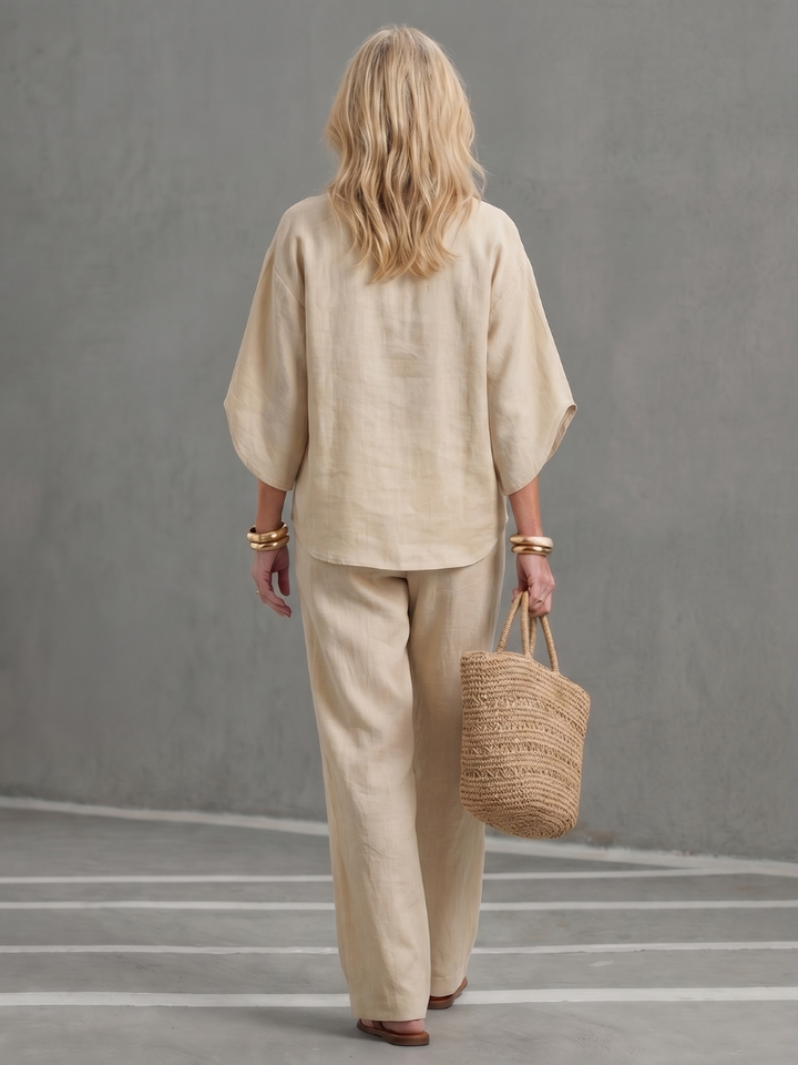 Amity | Button Tunic and Relaxed Trousers Set
