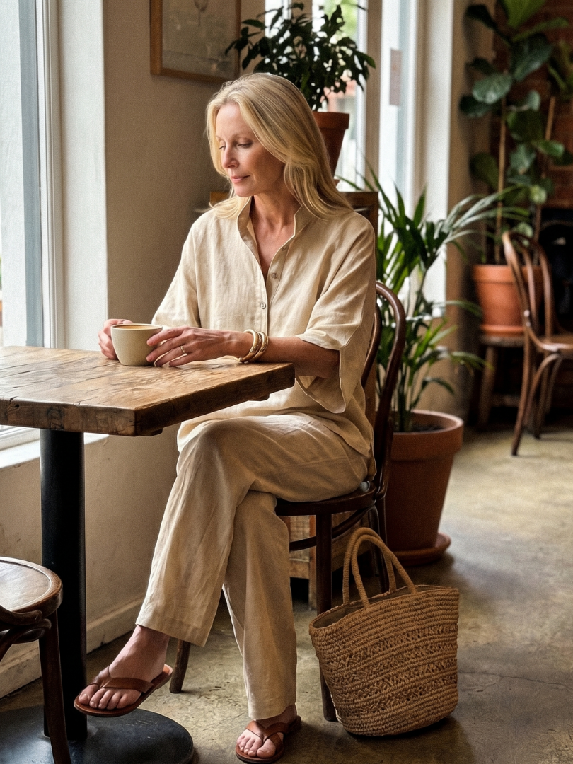 Amity | Button Tunic and Relaxed Trousers Set