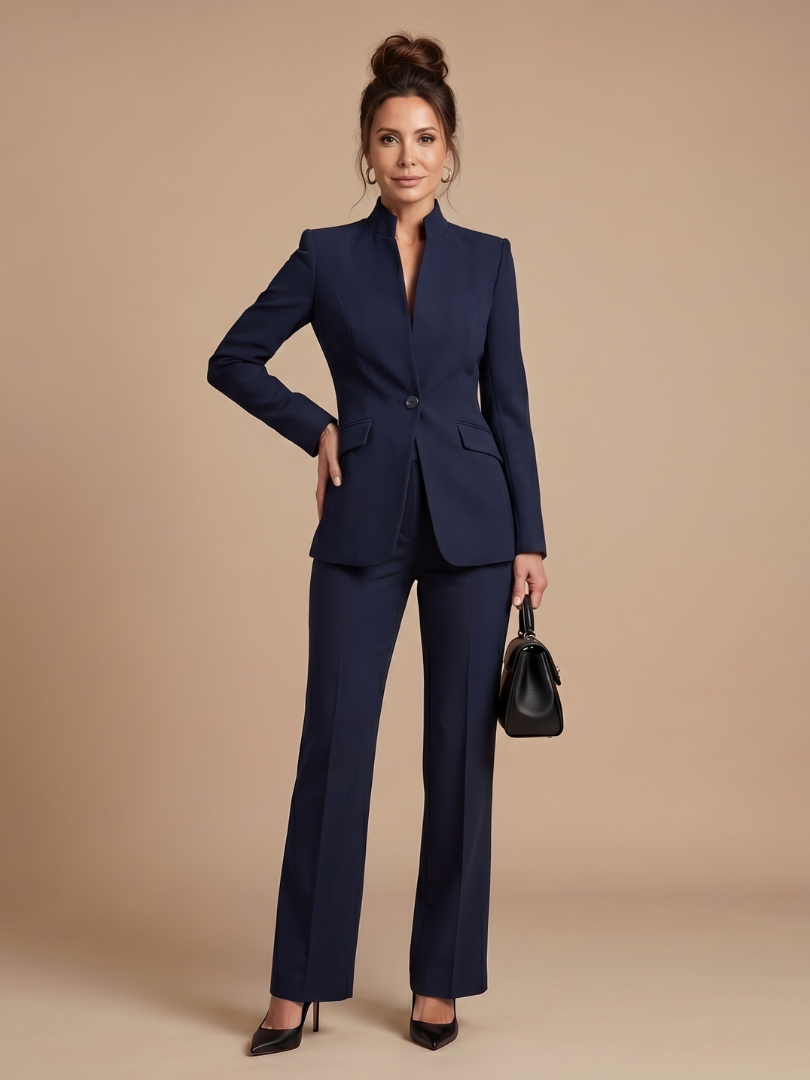 Delta | High Neck Tailored Jacket