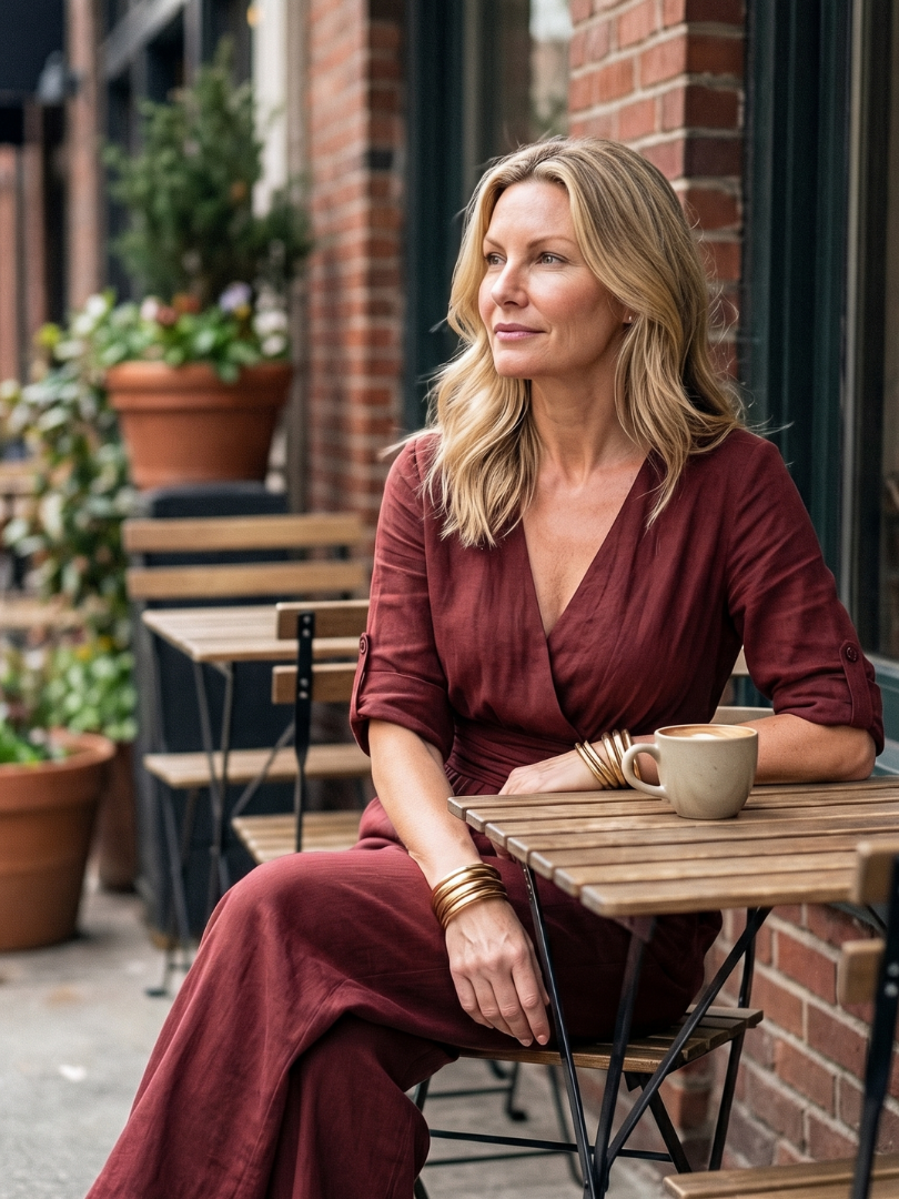 Wanda | Wide Jumpsuit with Front Crossover