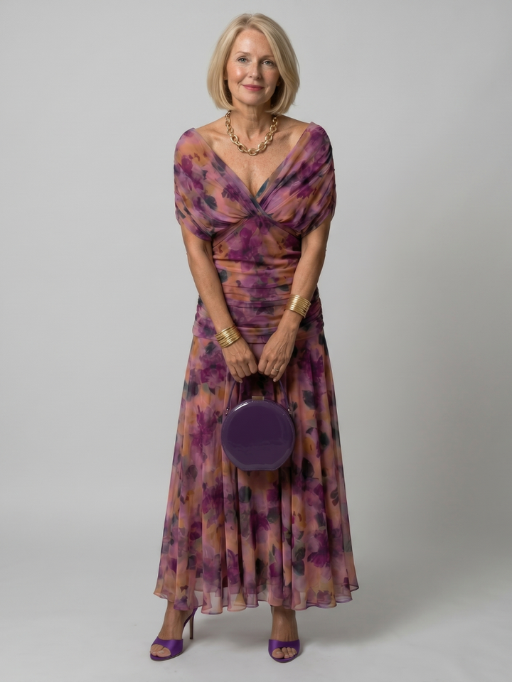 Stella & Grace™ | Off-Shoulder Midi Dress