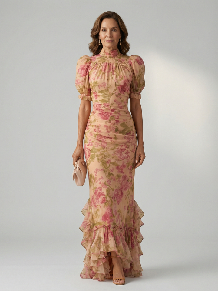 Vianne | Maxi Dress with Gentle High Neck