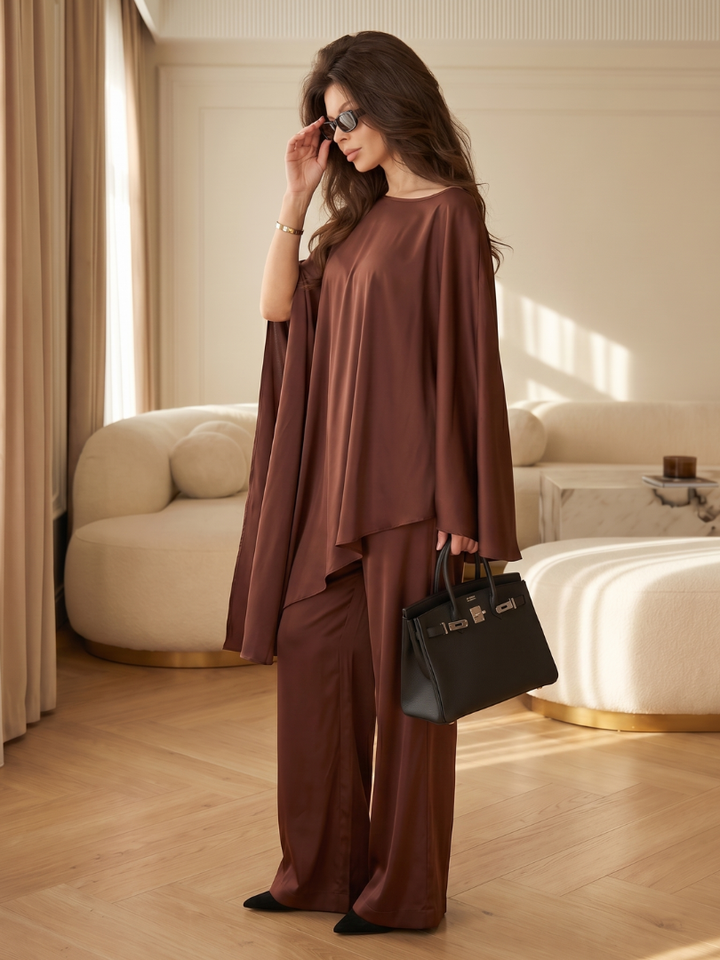 Selah | Wide Tunic and Flare Trousers Set