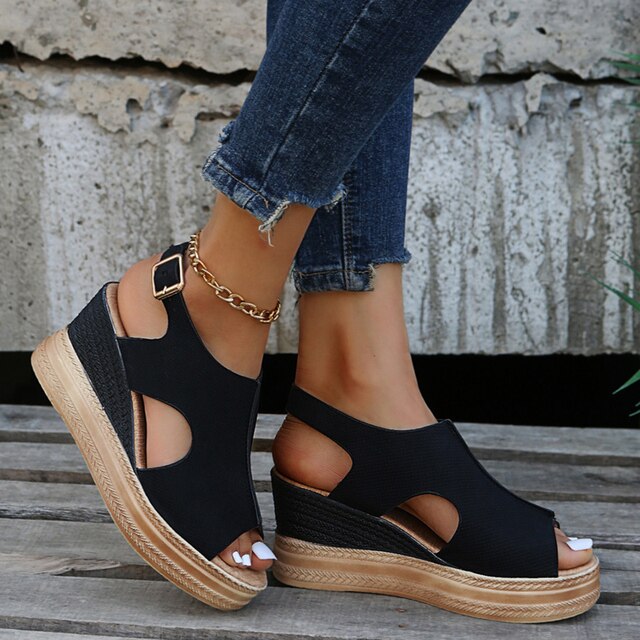 Maeve - Relaxed Wedge Sandals