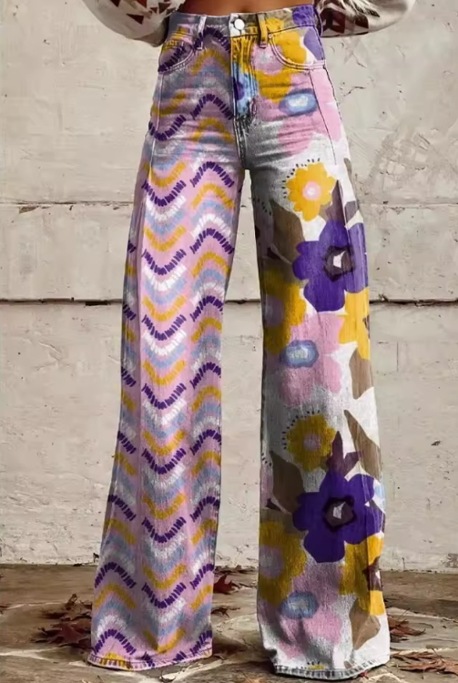 Isadora - Bohemian Floral Pants