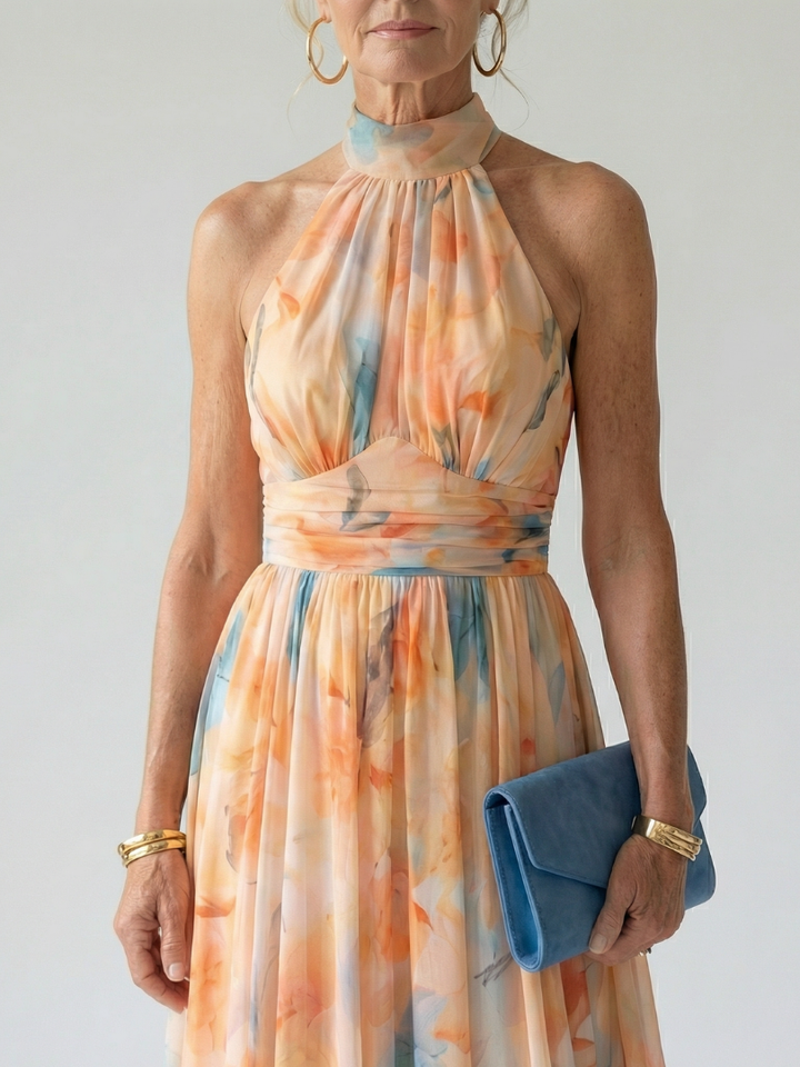 Harlow & Stone™ | Halter Neck Midi Dress