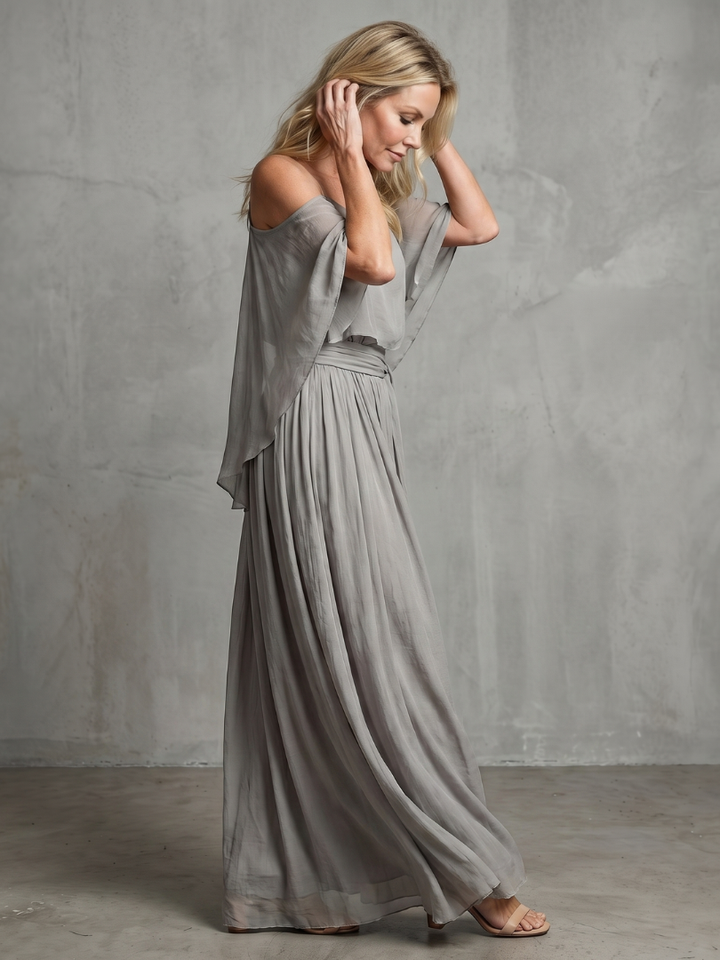 Marisol | Layered Off-Shoulder Top and Wide-Leg Trousers