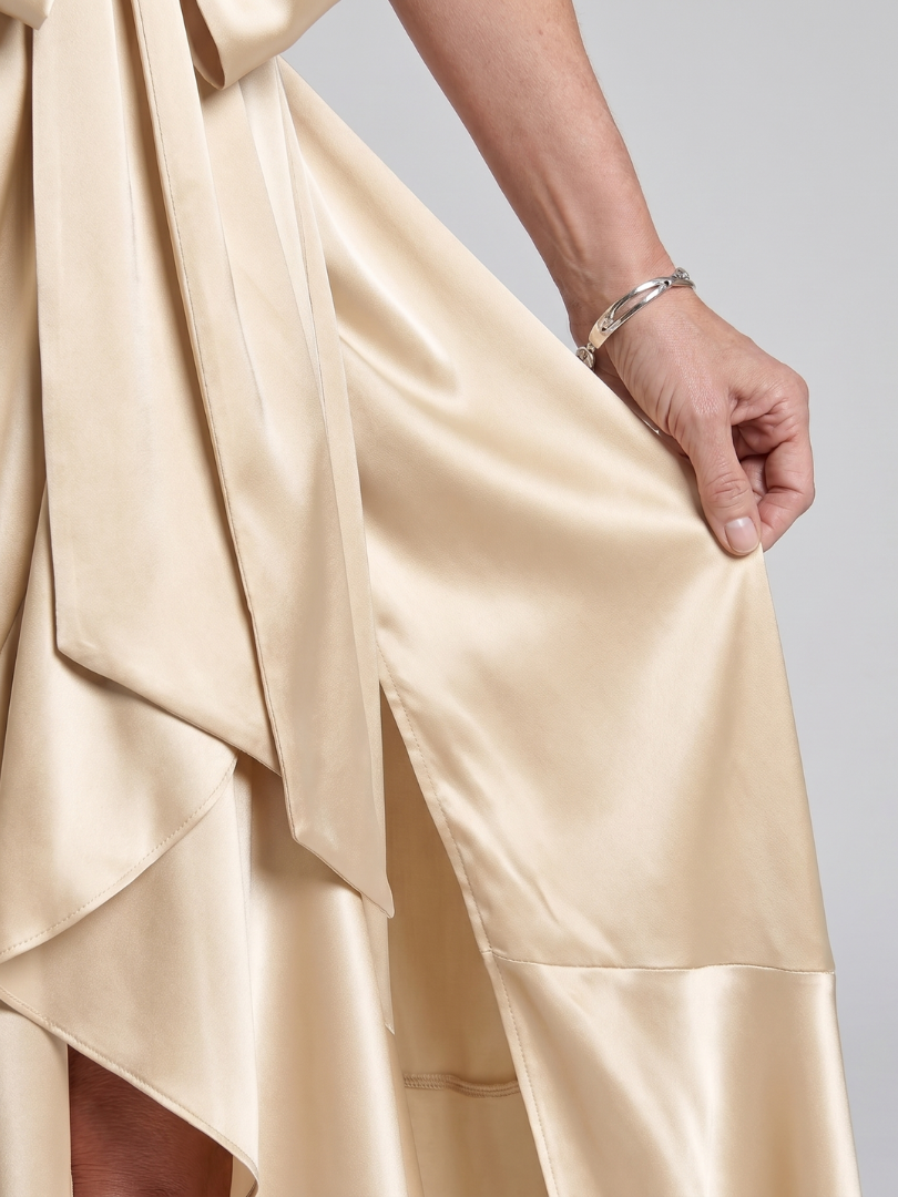 Honora | Asymmetric Halter Neck Midi Dress