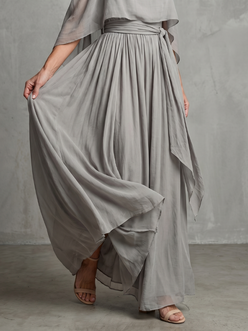 Marisol | Layered Off-Shoulder Top and Wide-Leg Trousers