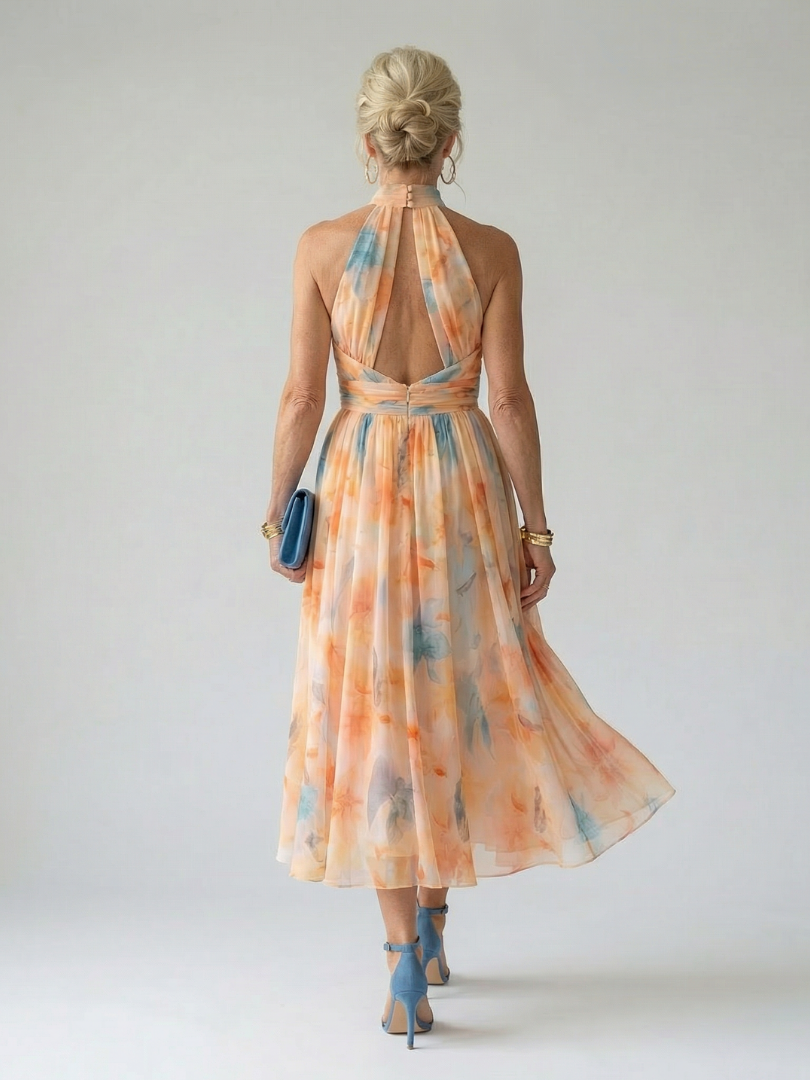 Harlow & Stone™ | Halter Neck Midi Dress