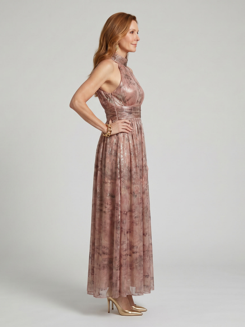 Imogen | Sleeveless Textured Midi Dress