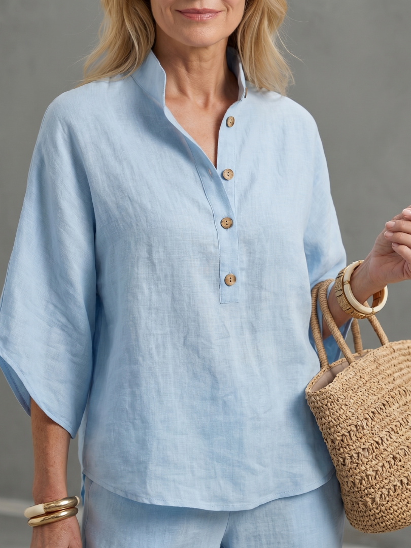 Amity | Button Tunic and Relaxed Trousers Set