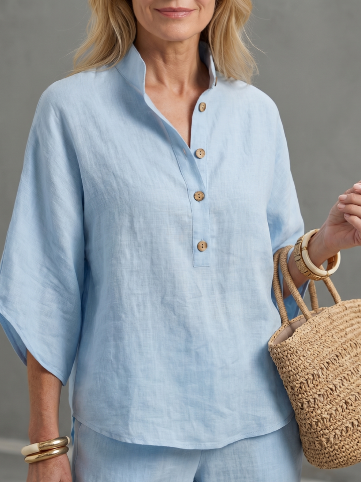 Amity | Button Tunic and Relaxed Trousers Set
