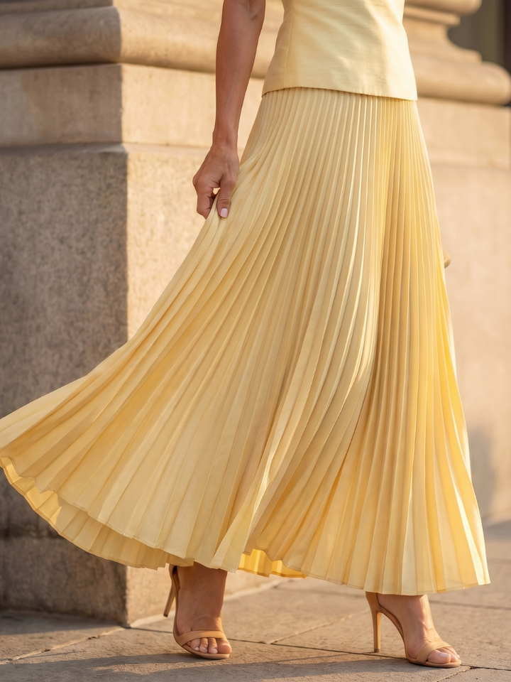 Rhodes | Structured Corset and Pleated Skirt Set