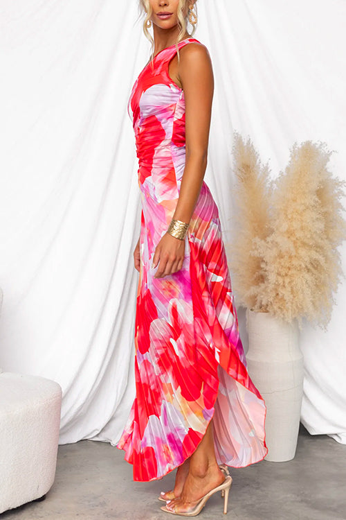 Stella & Grace™ | One-Shoulder Pleated Dress