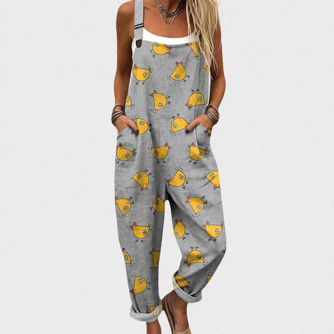 Comfortable Printed Jumpsuit