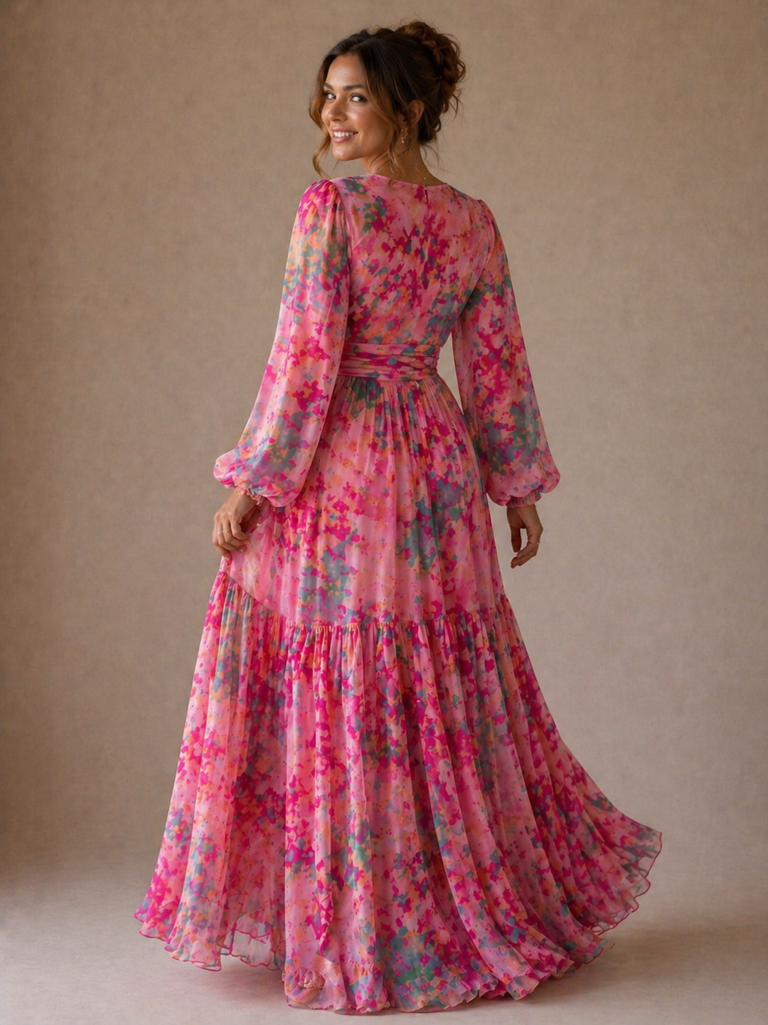 Stella & Grace™ | Floral Print Wrap Dress