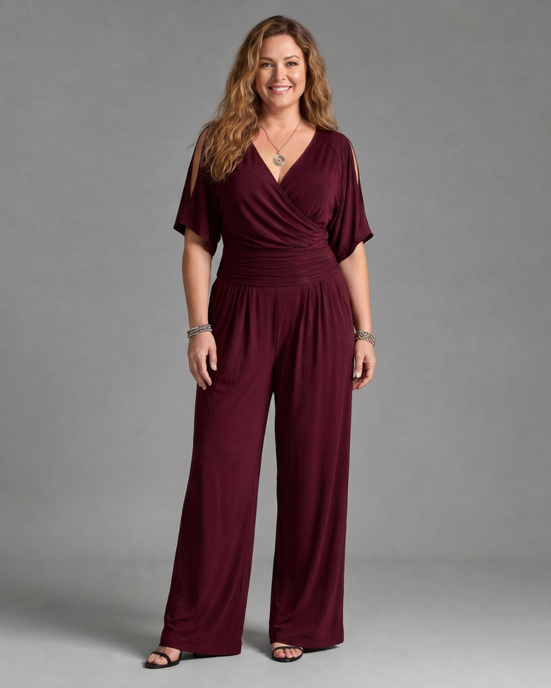 Nyxara | Relaxed Off-Shoulder Wrap Waist Jumpsuit