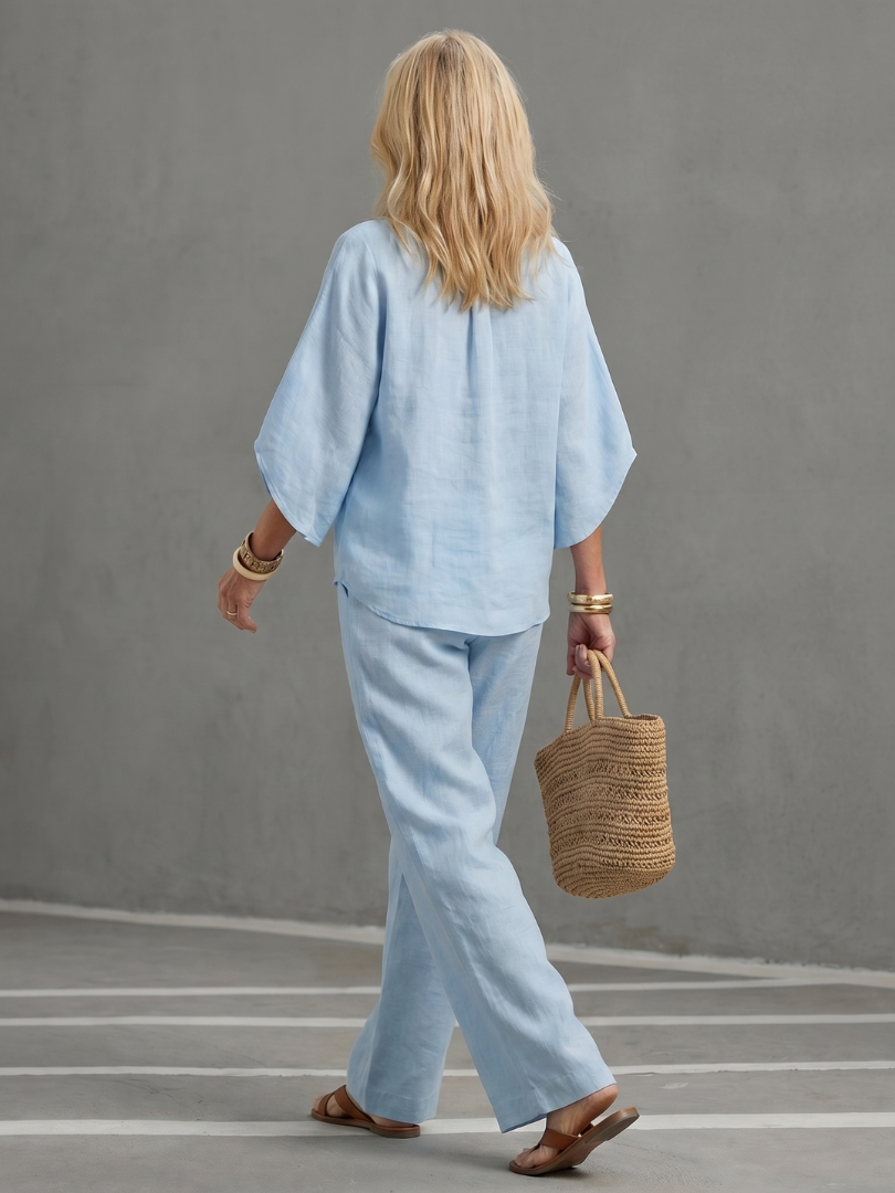 Amity | Button Tunic and Relaxed Trousers Set