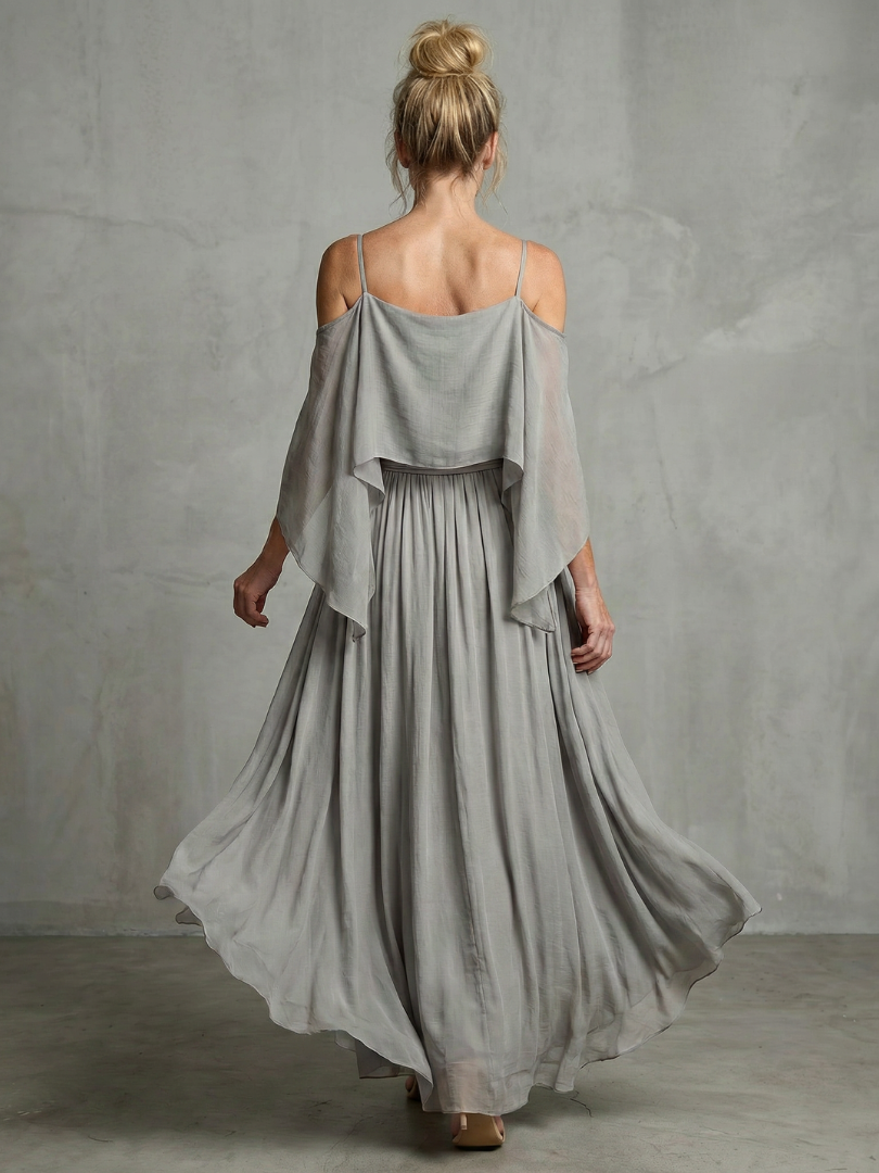 Marisol | Layered Off-Shoulder Top and Wide-Leg Trousers