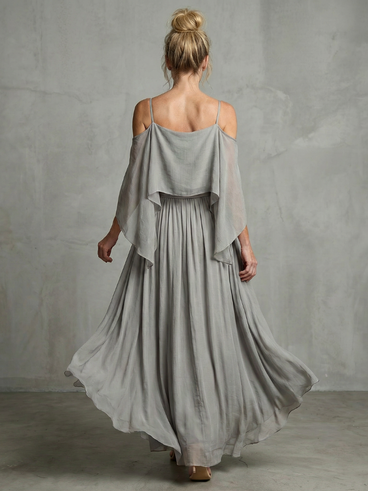 Marisol | Layered Off-Shoulder Top and Wide-Leg Trousers