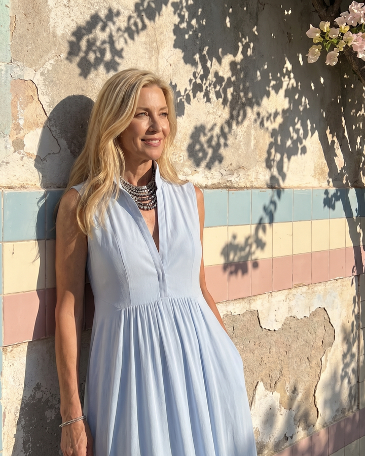 Virelia | Sleeveless Collared Wide-Leg Jumpsuit