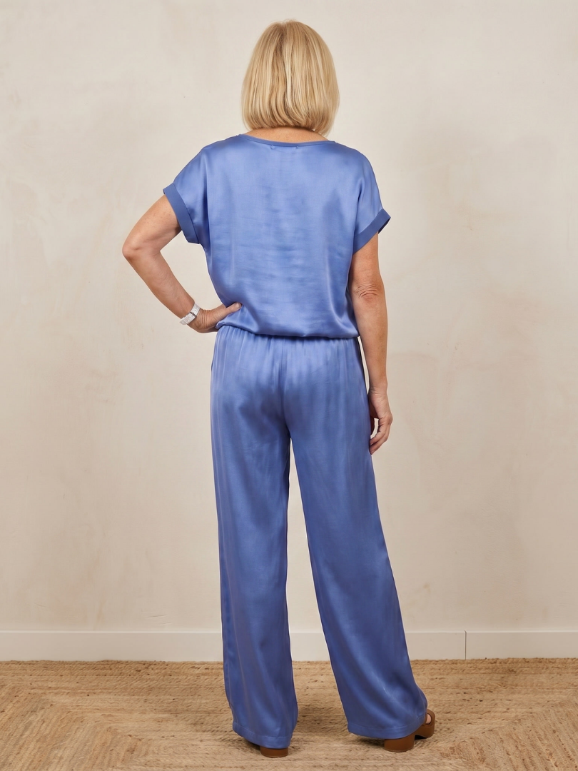 Shiloh | Short Sleeve Trousers Set with Adjustable Waist