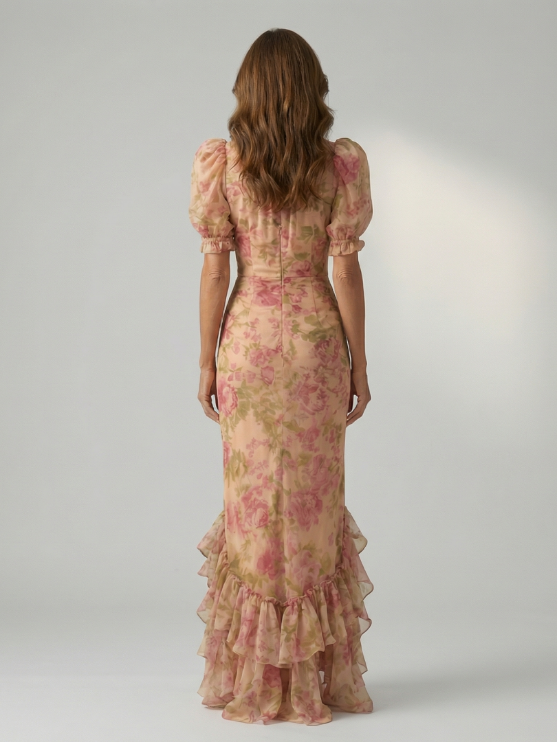 Vianne | Maxi Dress with Gentle High Neck