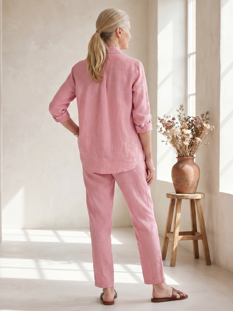 Noor | Long Sleeve Shirt and Tapered Trousers Set