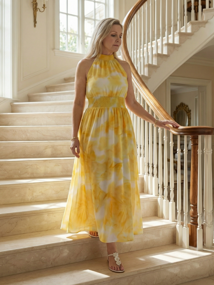Sylin | Halterneck Midi Dress