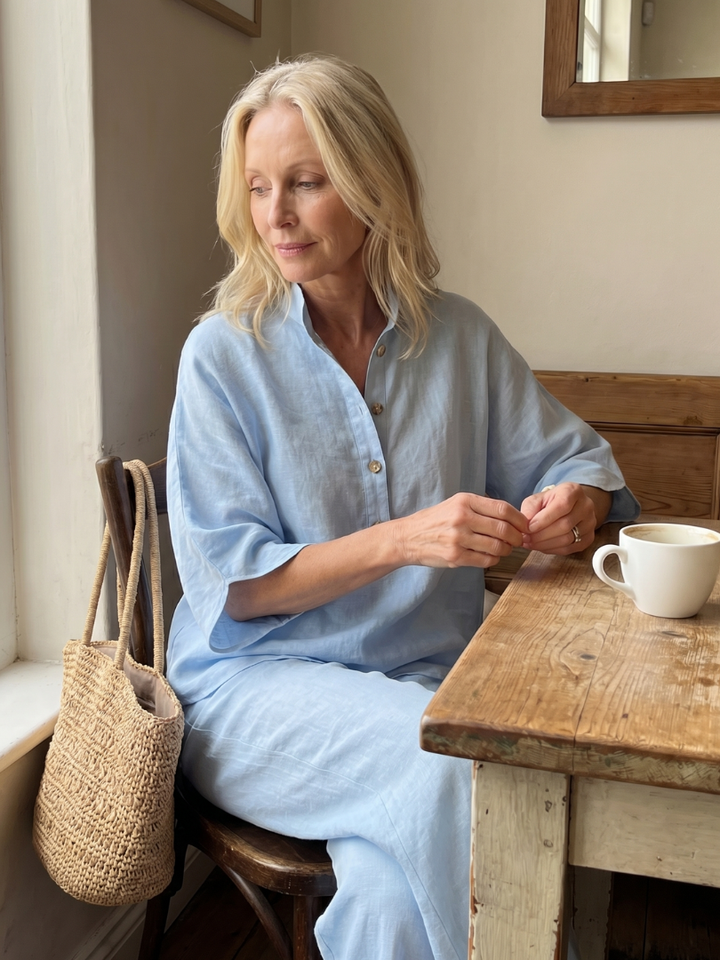 Amity | Button Tunic and Relaxed Trousers Set
