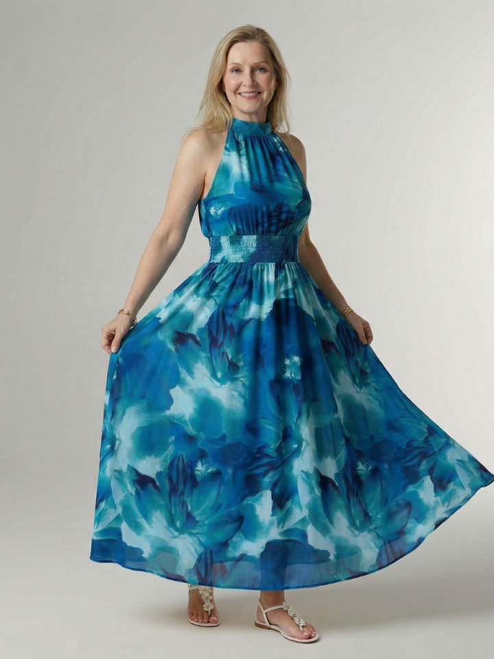 Sylin | Halterneck Midi Dress