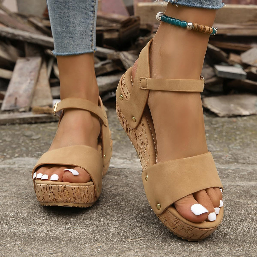 Daniela - Elegant Wedge Sandals