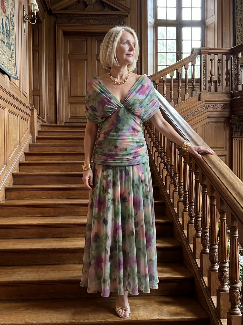 Stella & Grace™ | Off-Shoulder Midi Dress