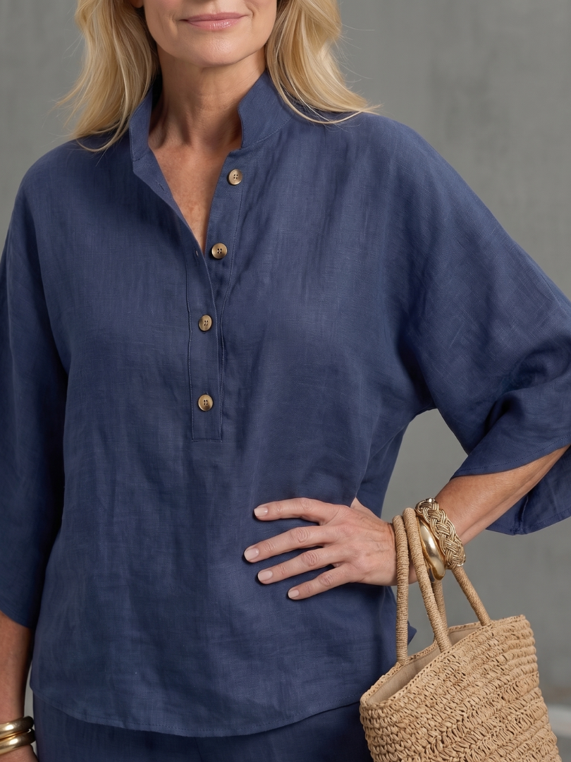 Amity | Button Tunic and Relaxed Trousers Set