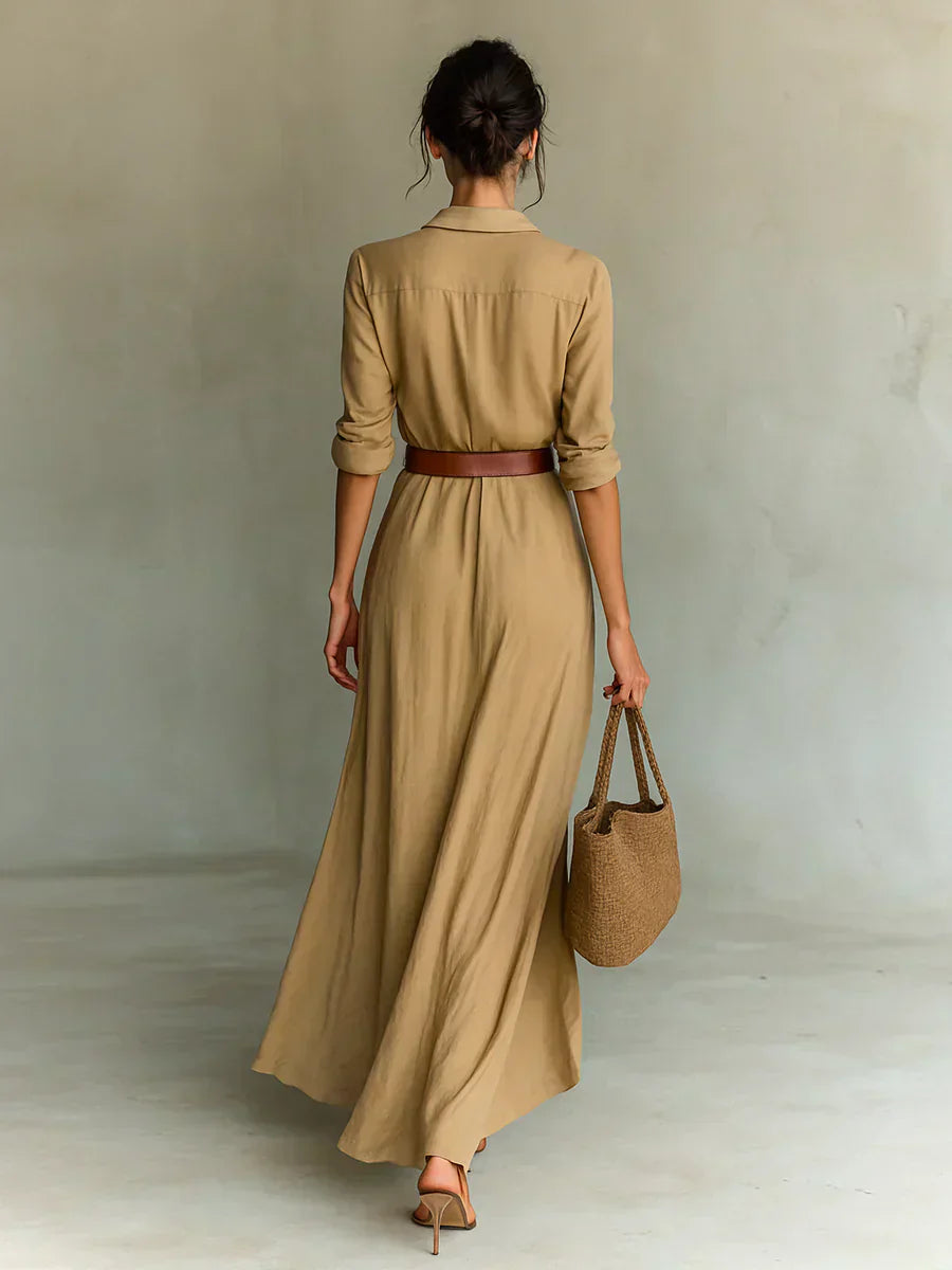 Camilla | Belted Shirt Dress
