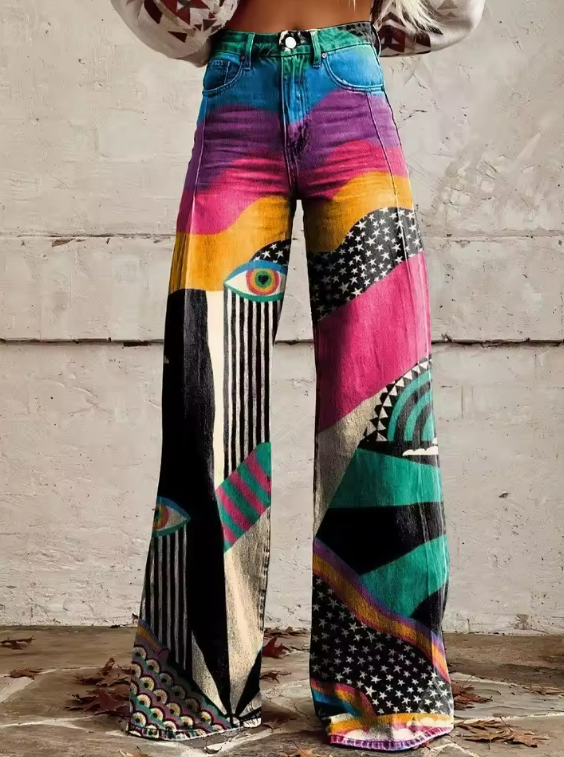 Talia - Boho Chic Flared Pants