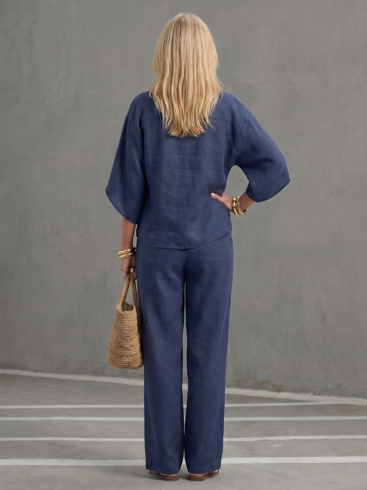 Amity | Button Tunic and Relaxed Trousers Set