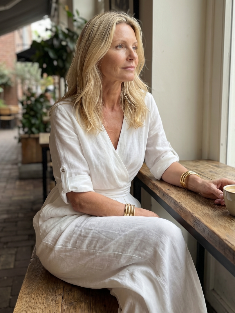 Wanda | Wide Jumpsuit with Front Crossover