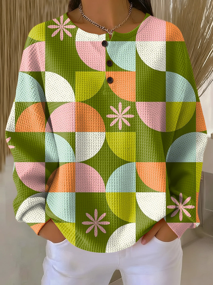 Arelvyn | Sweater with Abstract Checkered Pattern