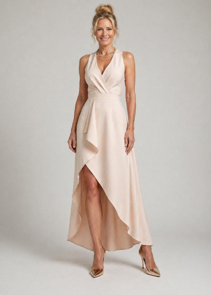 Stella & Grace™ | V-Neck Wrap Midi Dress
