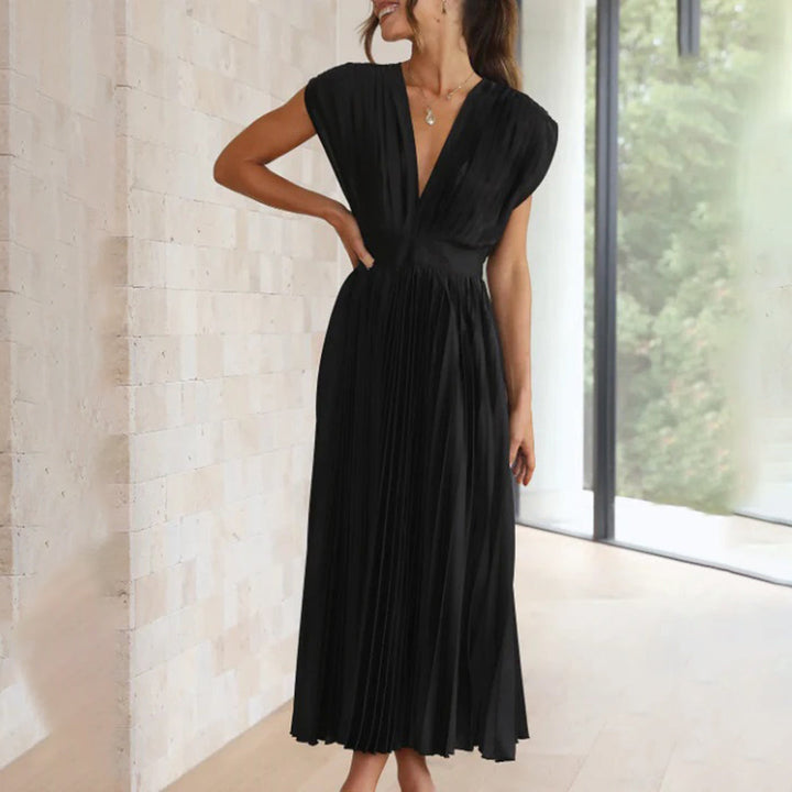 Stella & Grace™ | Timeless Pleated Midi Dress