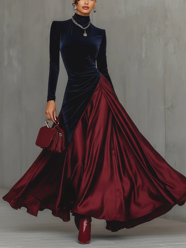 Clara™ - Velvet & Satin Gown