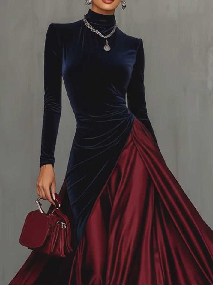 Clara™ - Velvet & Satin Gown
