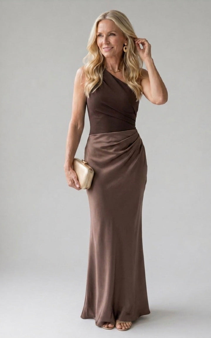 Stella & Grace™ | Maxi Dress with Satin Tail